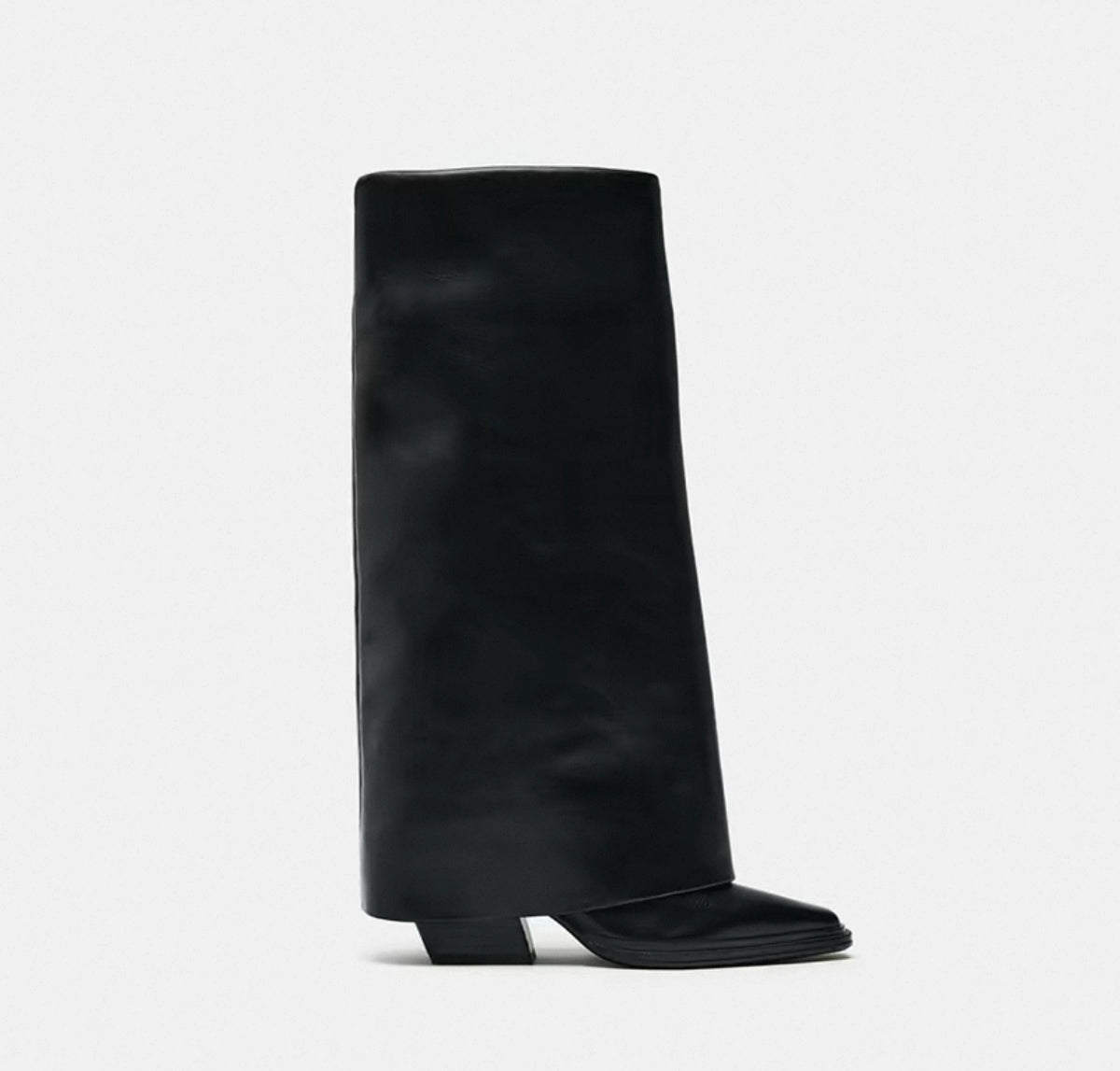 Classy Architectural Knee-High Boots