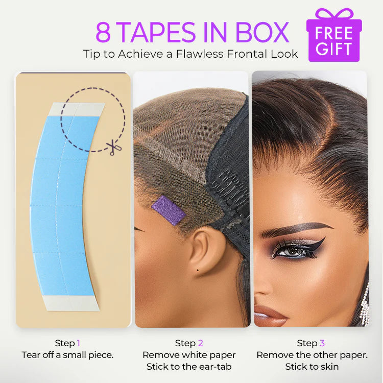 Silky Blunt Cut Bob Glueless Ear-to-ear 13x4 HD Lace Front Wig Pre-Cut Lace Flexi-Fit Drawstring Cap