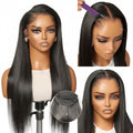 Pre-do Lagos Hairline Flexi Fit Invisi Drawstring Cap Natural Black & Copper Ombre Highlights Silky Straight Glueless (13x4 Frontal HD Lace Wig Pre-Cut Lace)