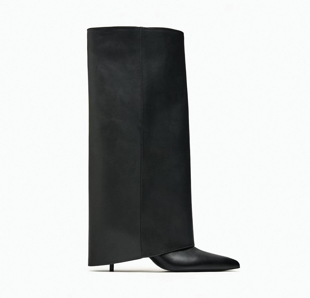 Classy Architectural Knee-High Boots