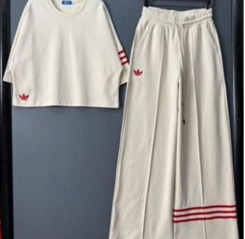 Adidas Women’s Premium Wide-Leg Lounge Set