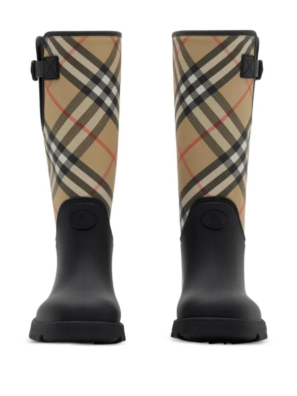 Marsh Stamp check-panel boots