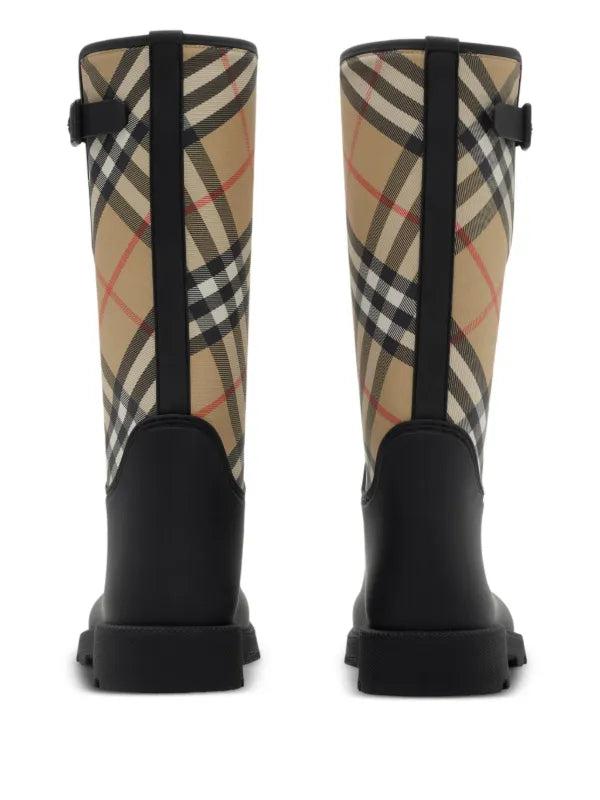 Marsh Stamp check-panel boots