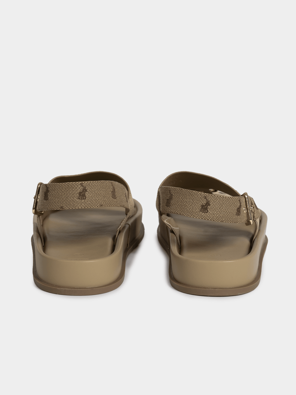 Women's Jacquard Polo Stone Moulded Trim Sandals