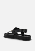 Polo Stone Moulded Trim Sandals Black
